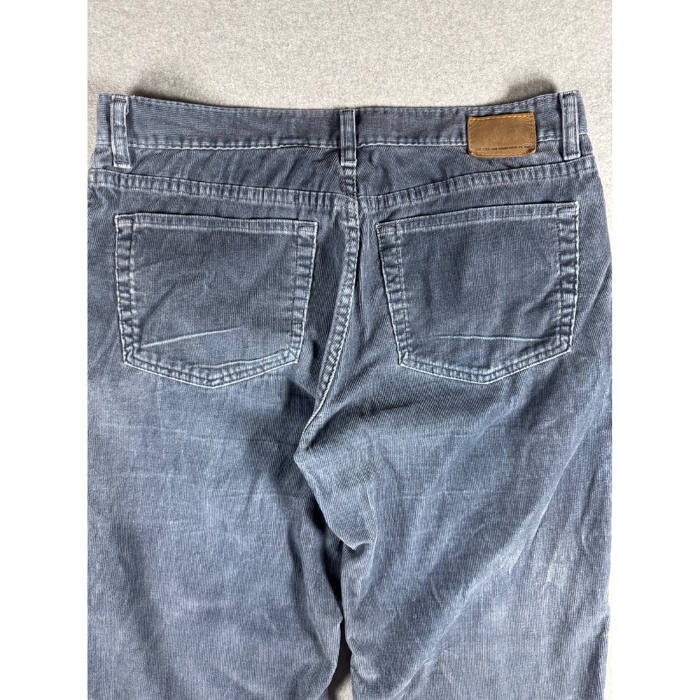 Gap Corduroy Pants Men 34x30 Dark Gray Low Rise Boot Fit Cotton Blend - Picture 10 of 12